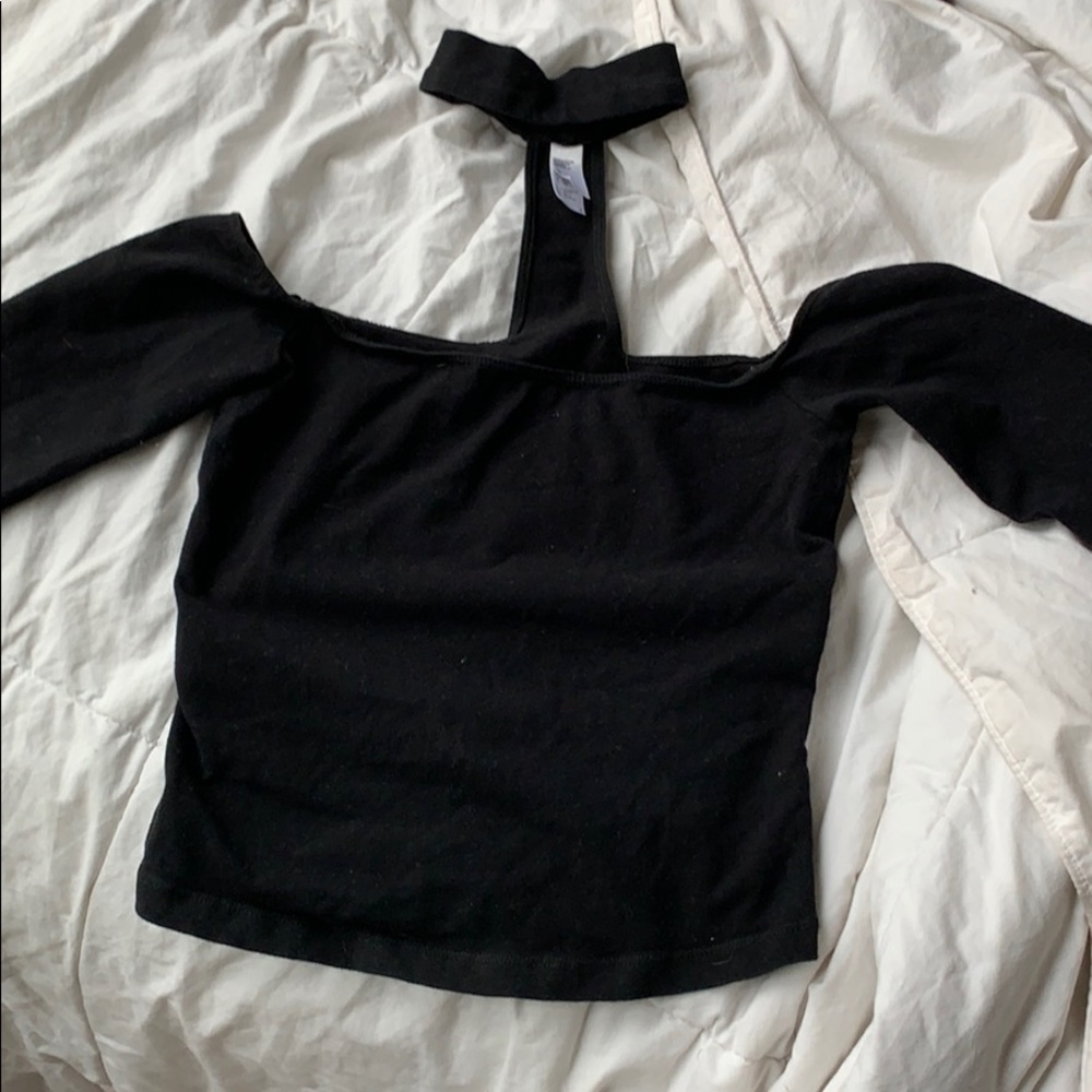 NWOT black off the shoulder with built in choker